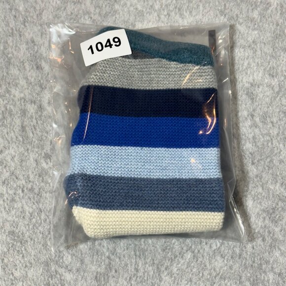 Baby Gap Striped Knit Sweater Pants Infant 0-3 Months Blue Gray Cream Cotton - Picture 5 of 5